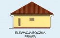 Projekt domu nowoczesnego Budynek gospodarczy G116 - elewacja 4