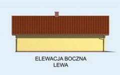 Elewacja projektu G1m garaż dwustanowiskowy z pomieszczeniem gospodarczym - 3