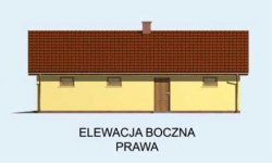 Elewacja projektu G1m garaż dwustanowiskowy z pomieszczeniem gospodarczym - 4