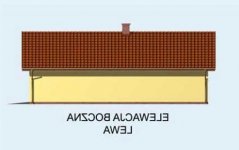 Elewacja projektu G1m garaż dwustanowiskowy z pomieszczeniem gospodarczym - 3 - wersja lustrzana