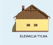 Elewacja projektu GM1 z częścią mieszkalną - 2