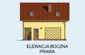 Projekt budynku gospodarczego GM1 z częścią mieszkalną - elewacja 4