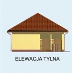 Elewacja projektu G124 garaż dwustanowiskowy z pomieszczeniem gospodarczym - 2