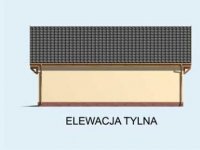 Elewacja projektu G133 garaż dwustanowiskowy z pomieszczeniem gospodarczym - 2