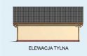 Projekt budynku gospodarczego G133 garaż dwustanowiskowy z pomieszczeniem gospodarczym - elewacja 2