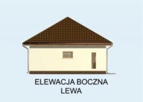 Elewacja projektu G134 garaż dwustanowiskowy z pomieszczeniem gospodarczym - 3