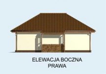 Elewacja projektu G137 garaż dwustanowiskowy z pomieszczeniem gospodarczym - 4