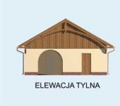 Elewacja projektu G143 dwustanowiskowy z pomieszczeniem gospodarczym - 2