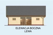 Elewacja projektu G143 dwustanowiskowy z pomieszczeniem gospodarczym - 3