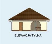 Elewacja projektu G144 dwustanowiskowy z pomieszczeniem gospodarczym - 2