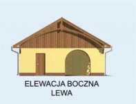 Elewacja projektu G145 dwustanowiskowy z pomieszczeniem gospodarczym i werandą - 3