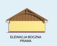 Elewacja projektu G145 dwustanowiskowy z pomieszczeniem gospodarczym i werandą - 4