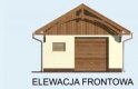 Projekt budynku gospodarczego G147 - elewacja 1