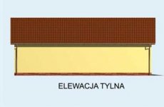 Elewacja projektu G162 garaż czterostanowiskowy z pomieszczeniami gospodarczymi - 2