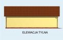 Projekt budynku gospodarczego G162 garaż czterostanowiskowy z pomieszczeniami gospodarczymi - elewacja 2