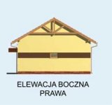 Elewacja projektu G162 garaż czterostanowiskowy z pomieszczeniami gospodarczymi - 4