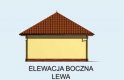 Projekt budynku gospodarczego BG165 - elewacja 3