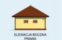 Projekt budynku gospodarczego BG165 - elewacja 4