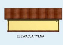 Elewacja projektu G166 garaż trzystanowiskowy - 2