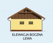 Elewacja projektu G166 garaż trzystanowiskowy - 3