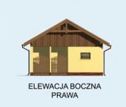 Elewacja projektu G166 garaż trzystanowiskowy - 4