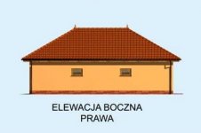 Elewacja projektu G167 z wiatą i pomieszczeniem gospodarczym - 4