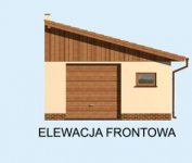 Elewacja projektu G172 garaż jednostanowiskowy - 1