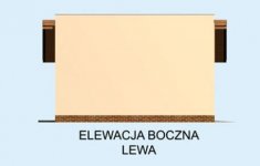 Elewacja projektu G172 garaż jednostanowiskowy - 3