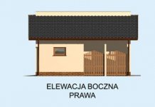 Elewacja projektu G172 garaż jednostanowiskowy - 4