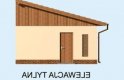 Projekt budynku gospodarczego G172 garaż jednostanowiskowy - elewacja 2