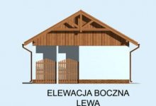 Elewacja projektu G174 garaż dwustanowiskowy - 3