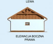 Elewacja projektu G174 garaż dwustanowiskowy - 4