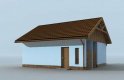 Projekt budynku gospodarczego G174 garaż dwustanowiskowy - wizualizacja 3