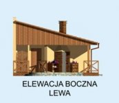 Elewacja projektu G190 garaż dwustanowiskowy z werandą - 3