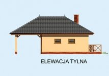 Elewacja projektu G191 projekt z wędzarnią  - 2