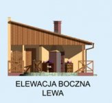 Elewacja projektu G193 garaż dwustanowiskowy - 3