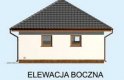 Projekt budynku gospodarczego G195 garaż dwustanowiskowy z pomieszczeniami gospodarczymi - elewacja 4