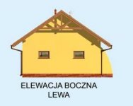 Elewacja projektu G194 garaż jednostanowiskowy z werandą i piwnicą - 3