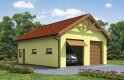 Projekt budynku gospodarczego G200 garaż dwustanowiskowy z pomieszczeniem gospodarczym - wizualizacja 0