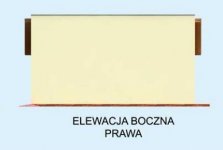 Elewacja projektu G201 garaż dwustanowiskowy z pomieszczeniami gospodarczymi - 4