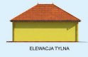 Projekt budynku gospodarczego G202 garaż dwustanowiskowy z pomieszczeniami gospodarczymi - elewacja 2