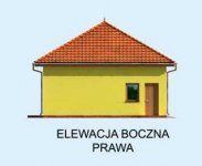 Elewacja projektu G202 garaż dwustanowiskowy z pomieszczeniami gospodarczymi - 4