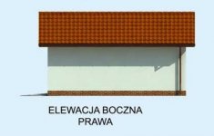 Elewacja projektu G203 garaż jednostanowiskowy - 4