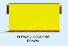 Elewacja projektu G205 garaż jednostanowiskowy - 2