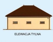 Elewacja projektu Budynek gospodarczy G199 dwustanowiskowy z pomieszczeniem gospodarczym - 2