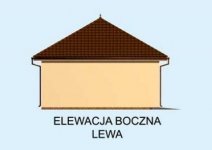 Elewacja projektu Budynek gospodarczy G199 dwustanowiskowy z pomieszczeniem gospodarczym - 3