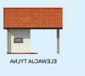 Elewacja projektu G212  - 2 - wersja lustrzana