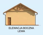 Elewacja projektu G213 garaż dwustanowiskowy z pomieszczeniami gospodarczymi - 3