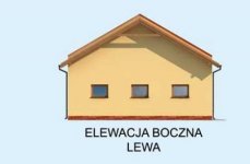 Elewacja projektu G214 garaż dwustanowiskowy - 3