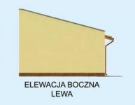 Elewacja projektu G215 garaż trzystanowiskowy - 3